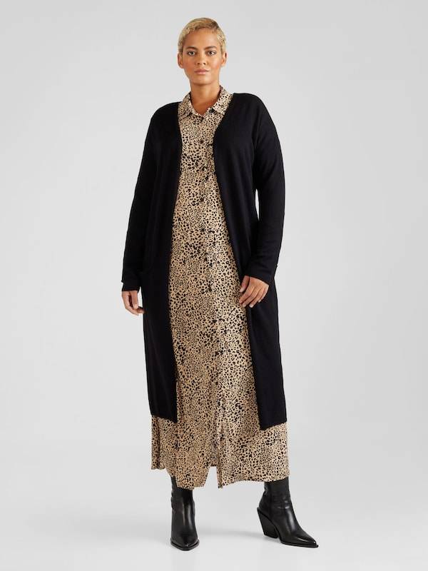 ONLY Carmakoma Knit Cardigan 'New Esly' in Black