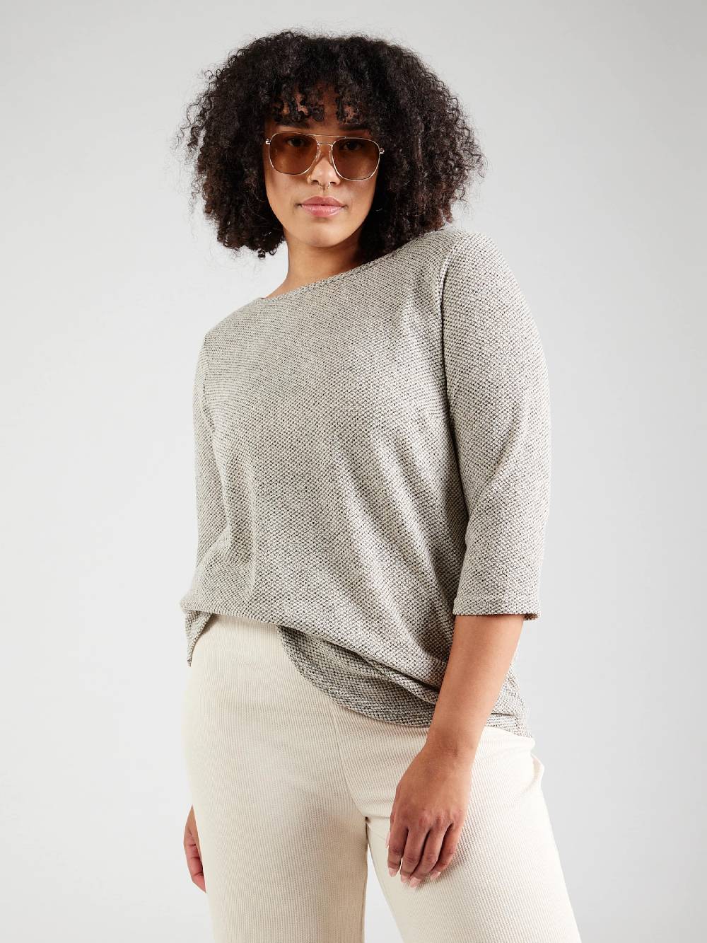 ONLY Carmakoma Shirt 'CARMARTHA' In Beige