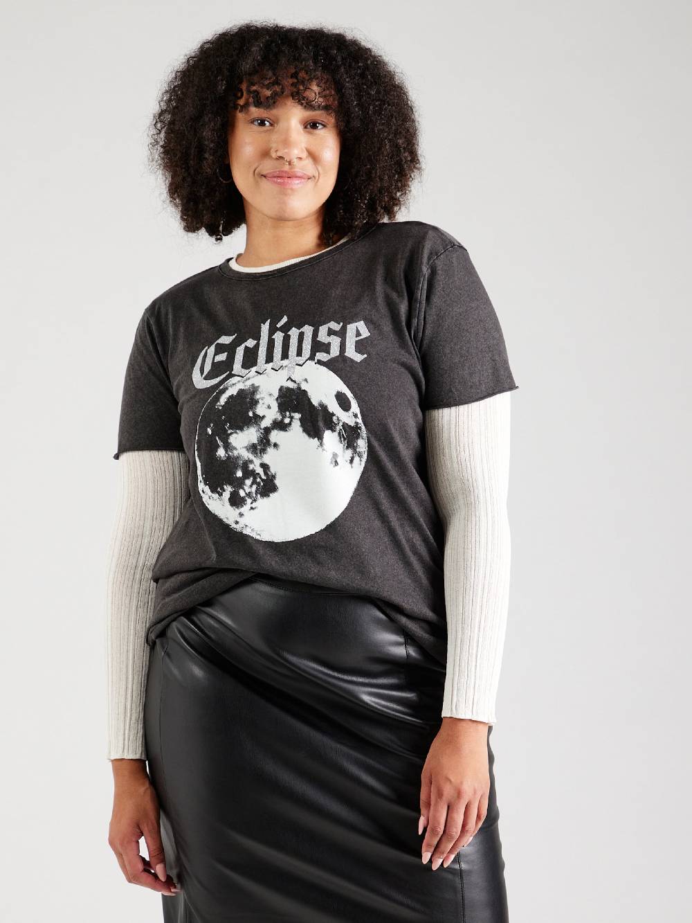 ONLY Carmakoma Shirt 'CARMIKO LUNA' In Black