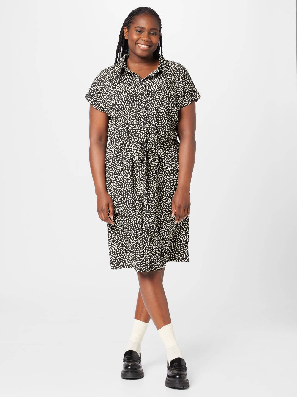 ONLY Carmakoma Shirt Dress 'Diega' In Black