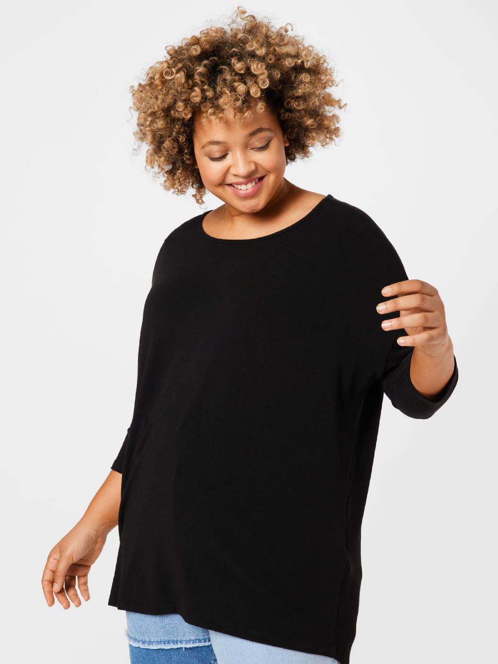 ONLY Carmakoma Shirt 'LAMOUR' In Black