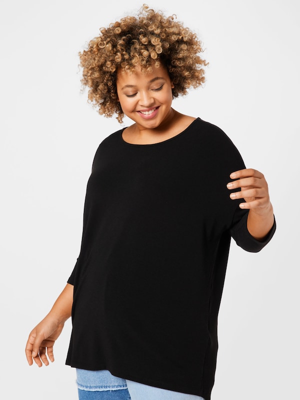 ONLY Carmakoma Shirt 'LAMOUR' in Black