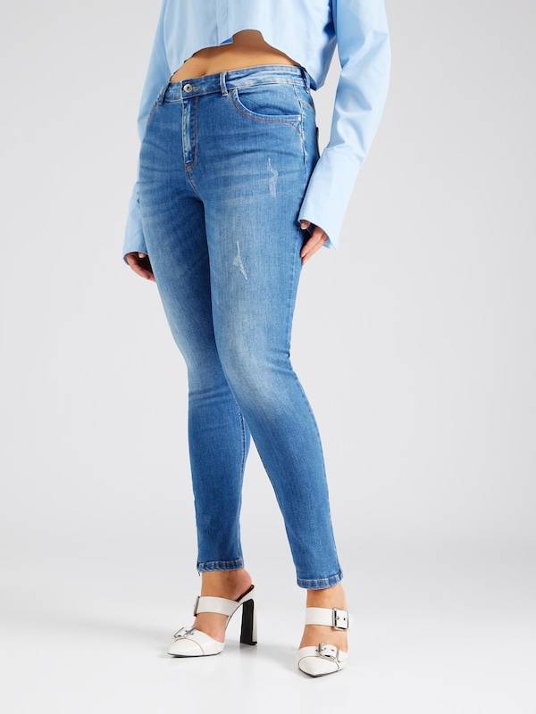 ONLY Carmakoma Skinny Jeans 'Karla' in Blue Denim