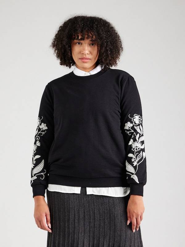 ONLY Carmakoma Sweatshirt 'CARSonny' in Black