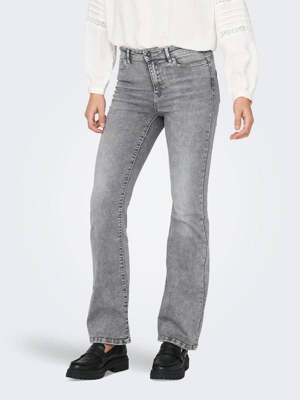 ONLY Flared Jeans 'ONLWauw' in Grey Denim