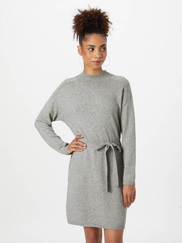 ONLY Knitted dress 'ONLLEVA' in Mottled Grey