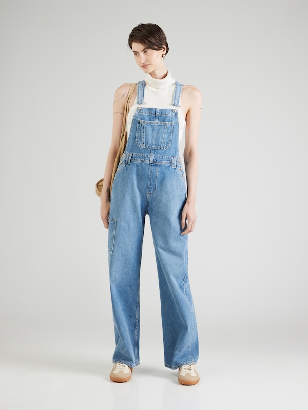 ONLY Loose fit Jean Overalls 'ONLBJORK' in Blue Denim
