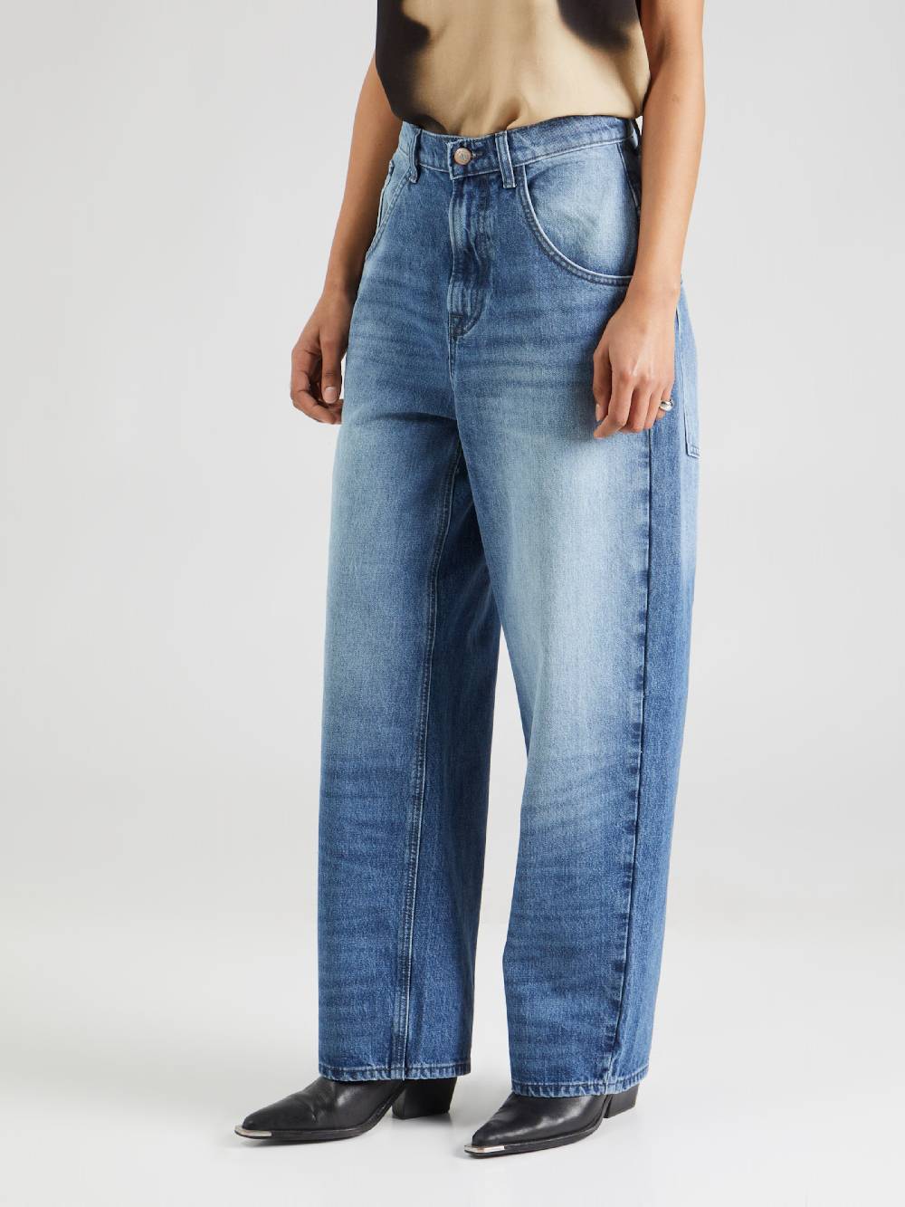 ONLY Loose Fit Jeans 'JULIA' In Blue Denim