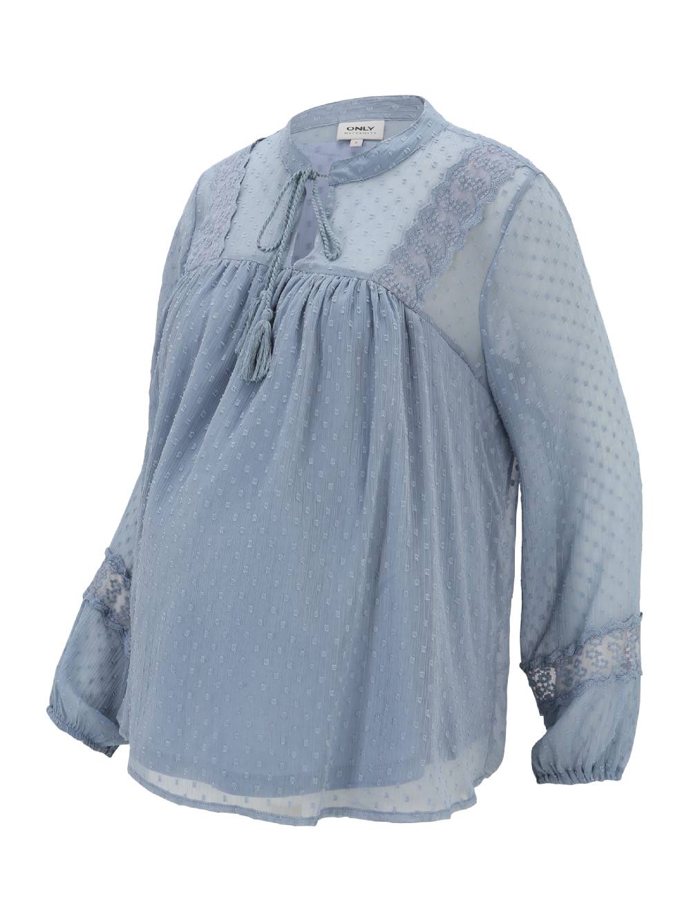 Only Maternity Blouse 'OLMTESSA ELIZA' In Dusty Blue
