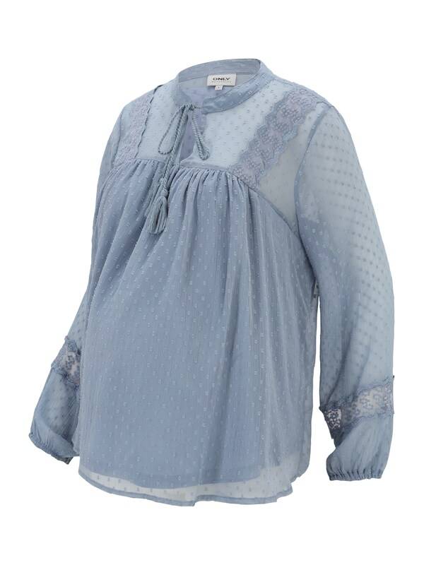 Only Maternity Blouse 'OLMTESSA ELIZA' in Dusty Blue
