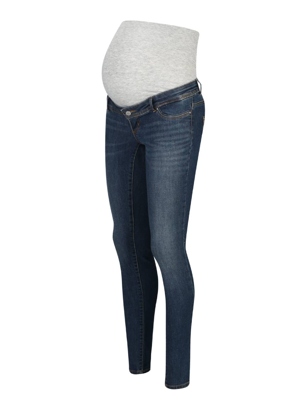 Only Maternity Skinny Jeans In Blue Denim