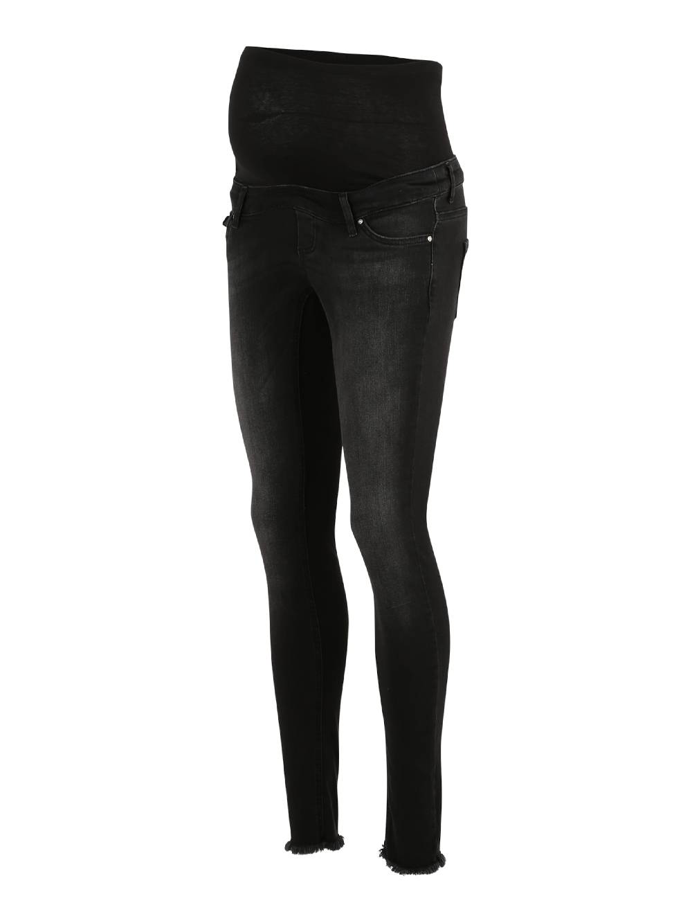 Only Maternity Skinny Jeans 'Onlmblush' In Black Denim