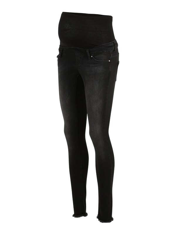 Only Maternity Skinny Jeans 'Onlmblush' in Black Denim