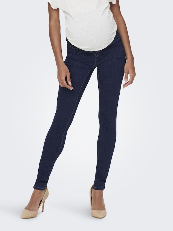 Only Maternity Skinny Jeggings 'Olmrain' in Dark Blue
