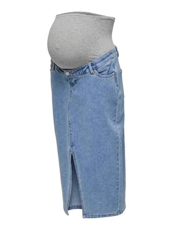 Only Maternity Skirt 'OLMSiri' in Blue Denim