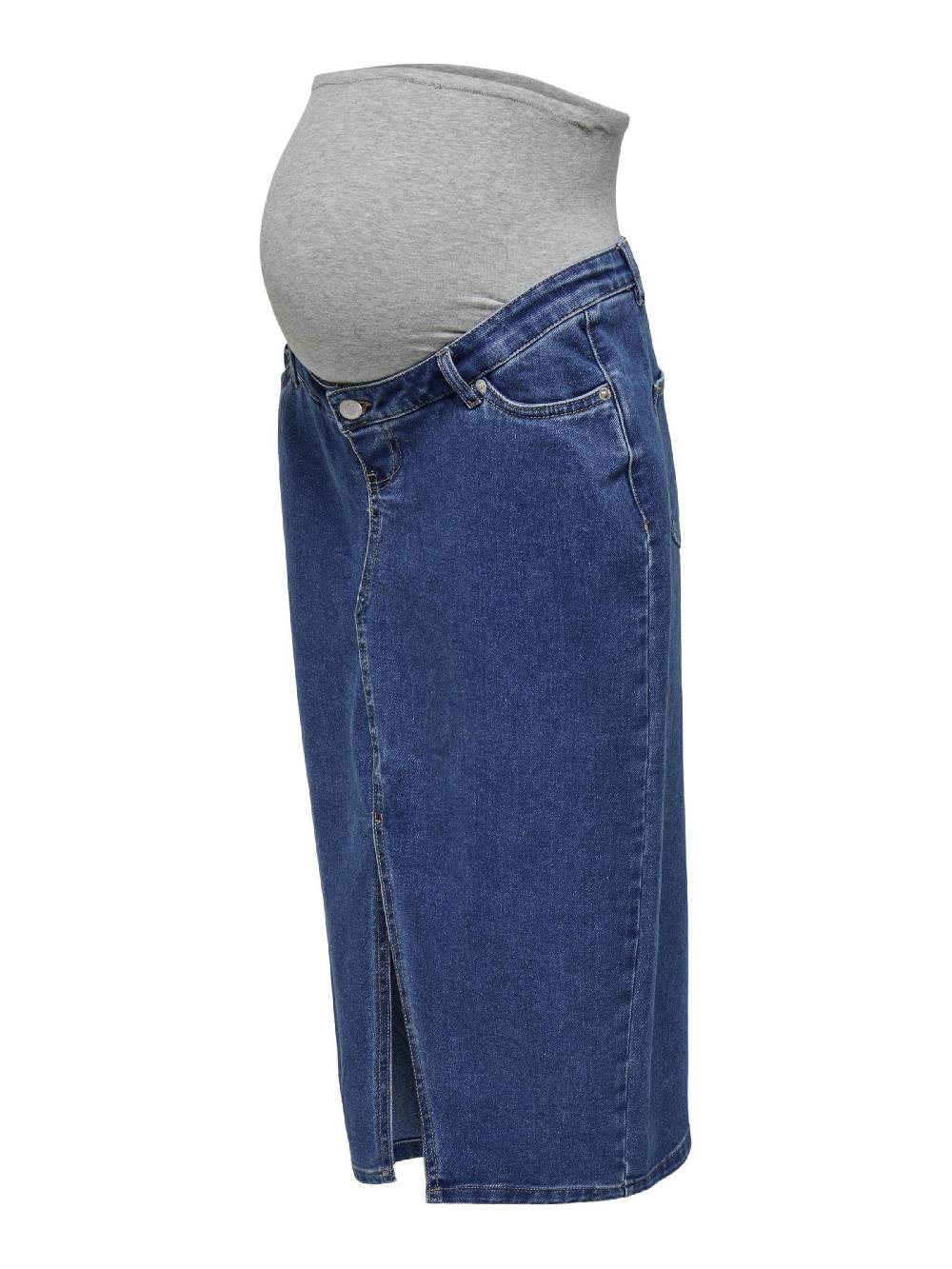 Only Maternity Skirt 'Siri' In Blue Denim