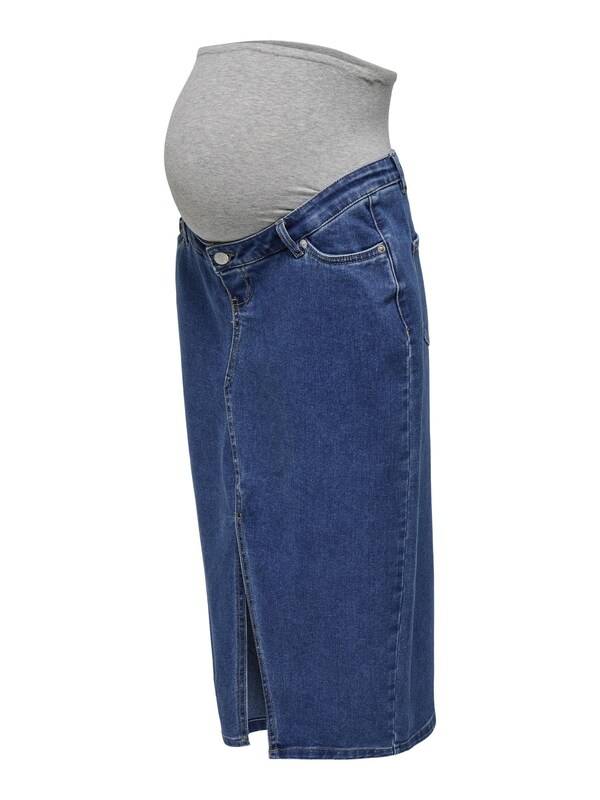 Only Maternity Skirt 'Siri' in Blue Denim