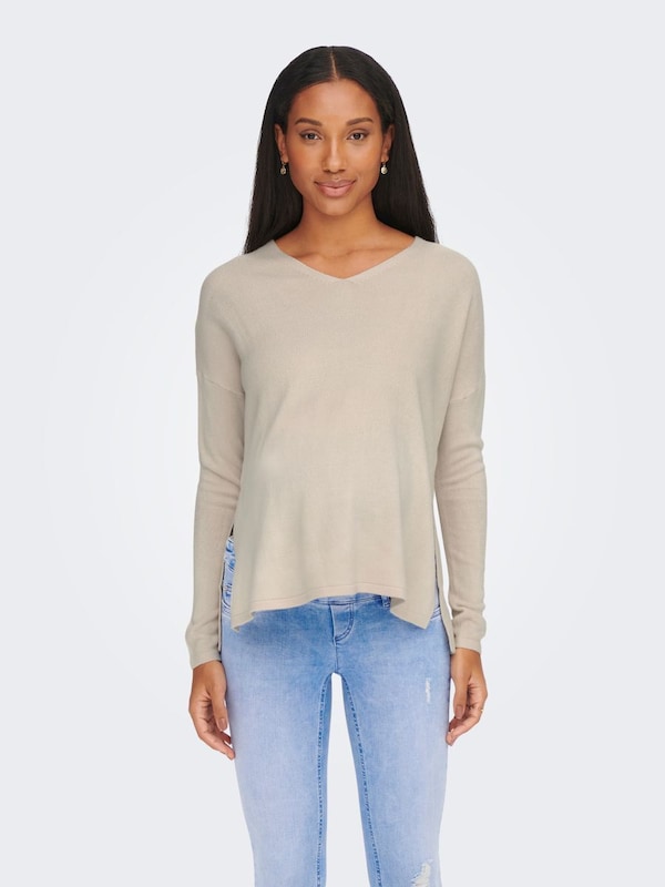 Only Maternity Sweater 'OLMAMALIA' in Beige