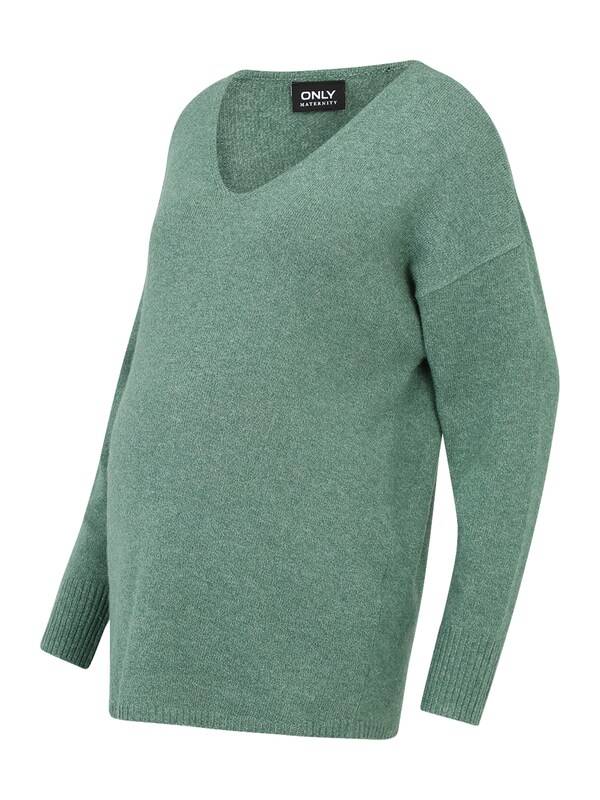 Only Maternity Sweater 'OLMRICA' in Jade