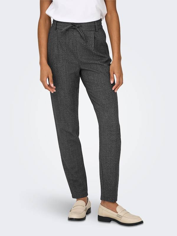 ONLY Regular Pleat-Front Pants in Dark Grey