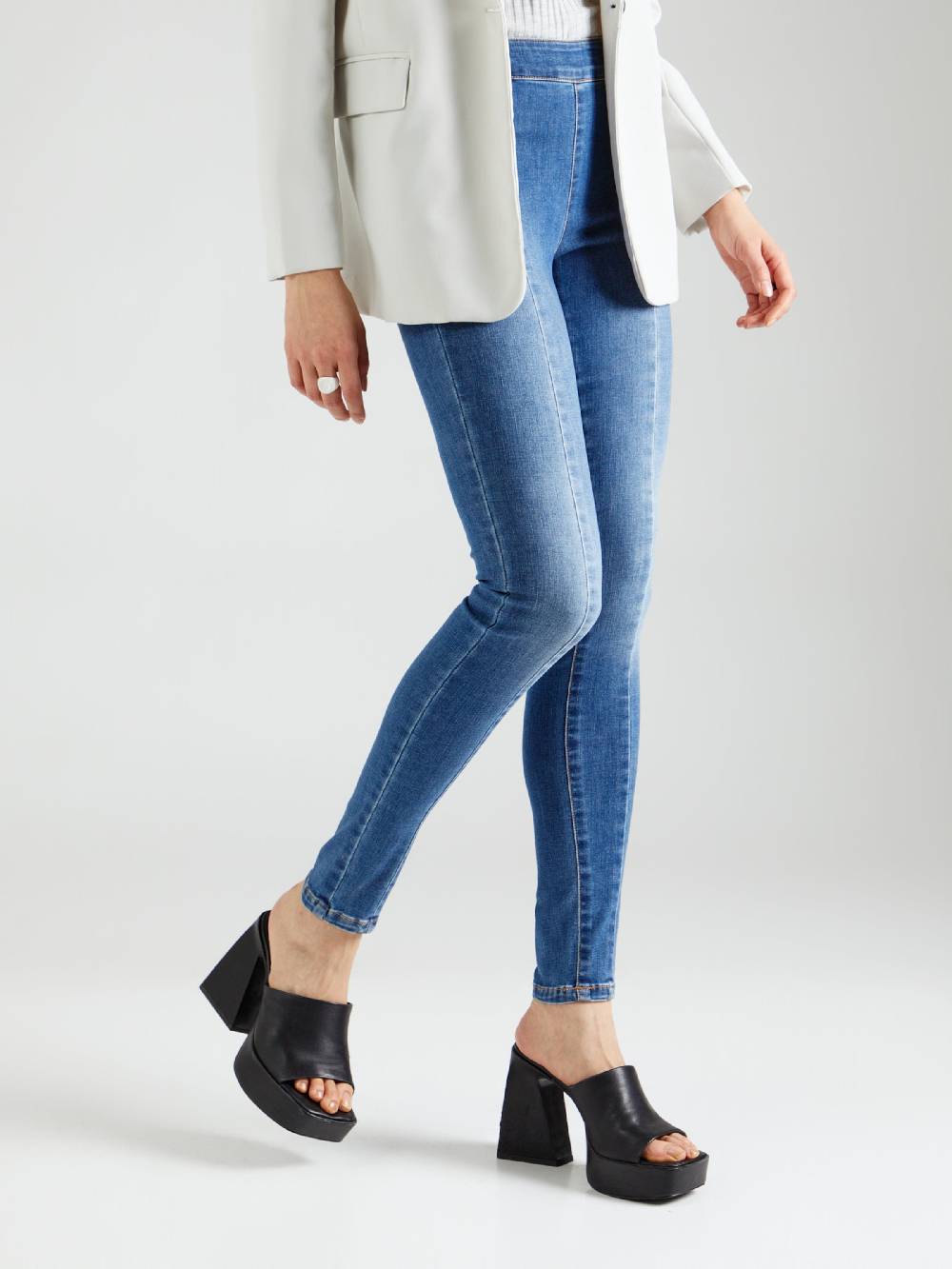 ONLY Skinny Jeggings 'ONLWAUW' In Blue Denim