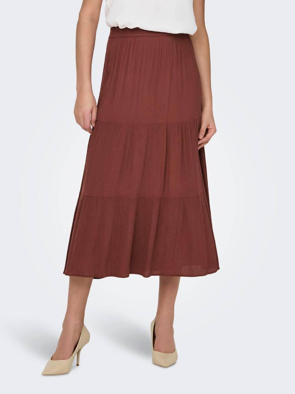 ONLY Skirt 'ONLMikka' In Chestnut Brown