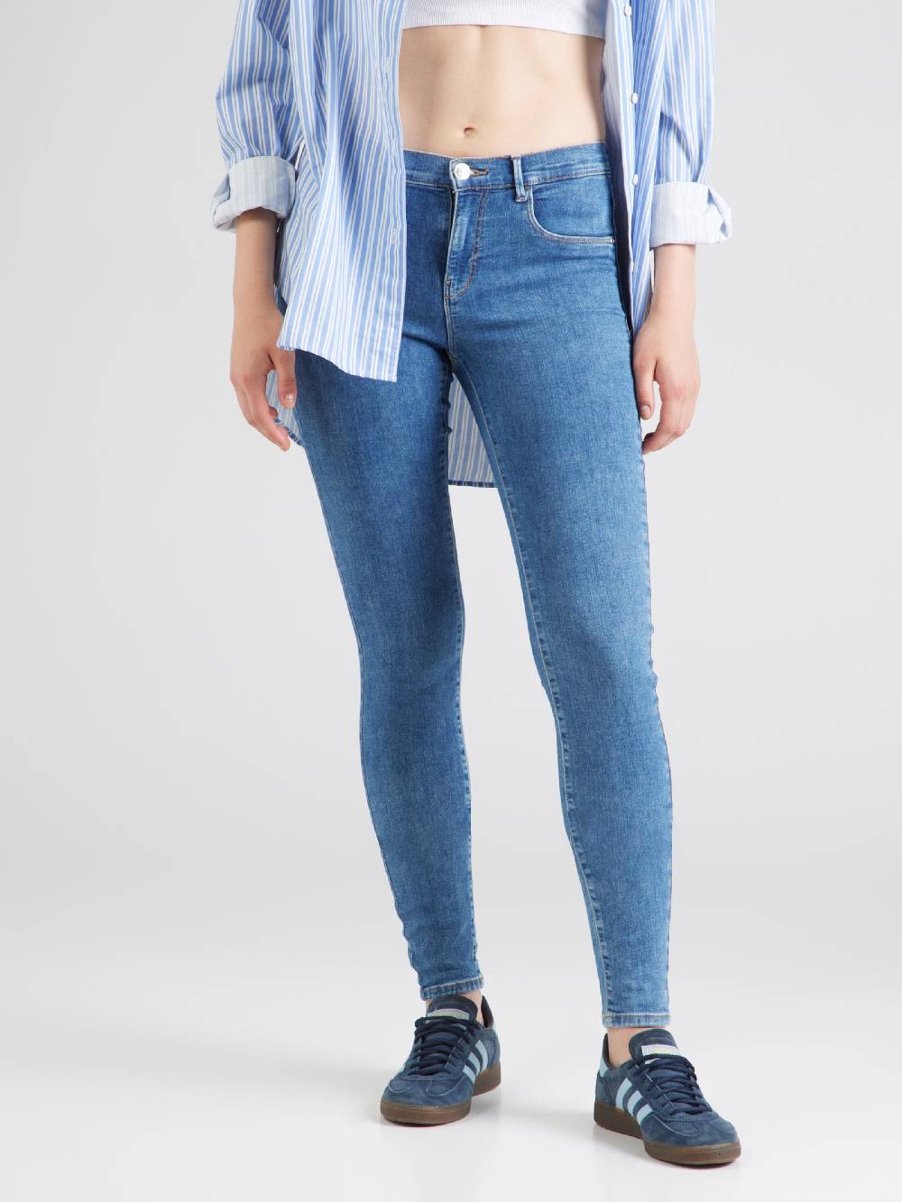 ONLY Slim Fit Jeans 'RAIN' In Blue Denim