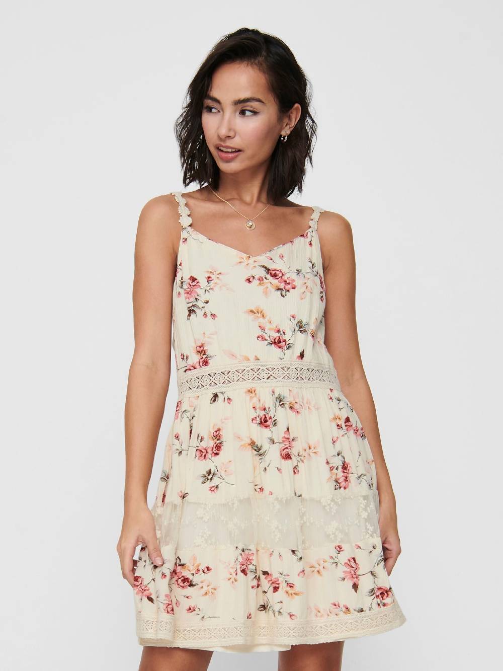 ONLY Summer Dress 'ONLKarmen Anne Life' In White