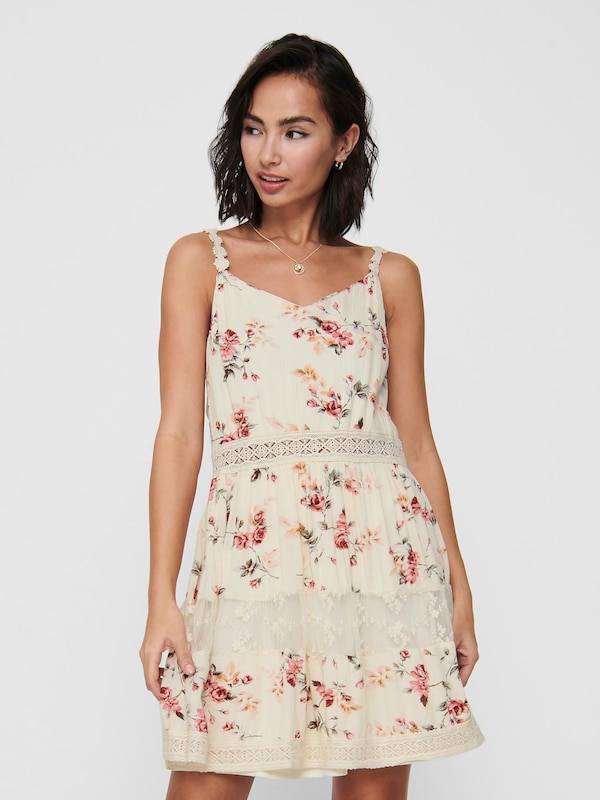 ONLY Summer Dress 'ONLKarmen Anne Life' in White