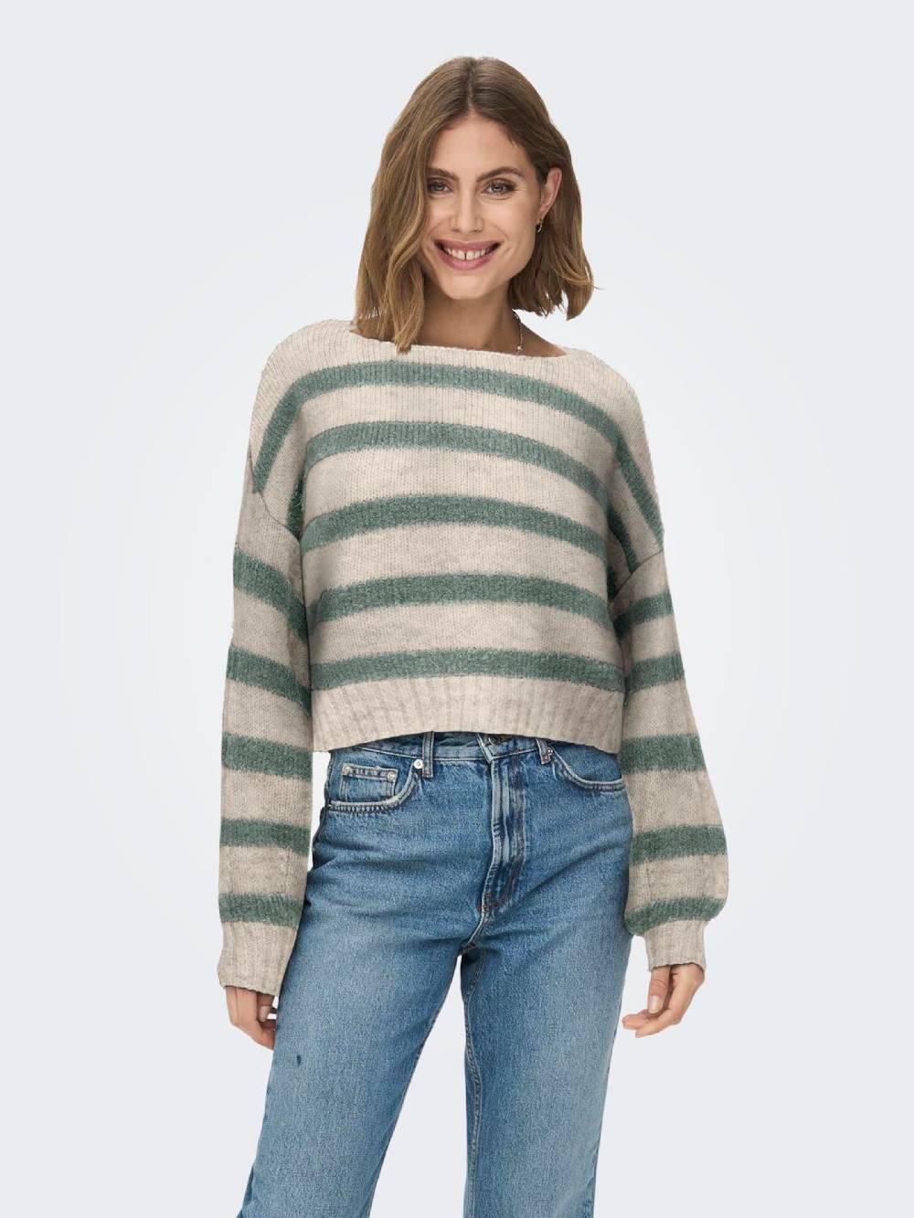 ONLY Sweater 'ONLAYA' In Beige