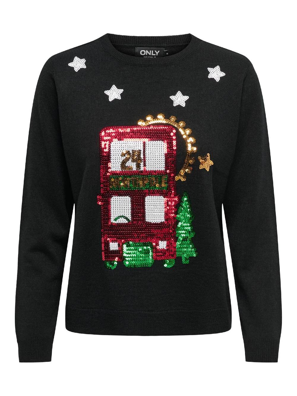ONLY Sweater 'XMAS' In Black