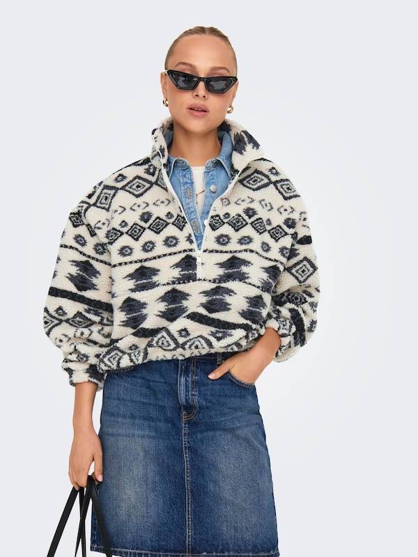 ONLY Sweatshirt 'ONLJANNE' in Beige