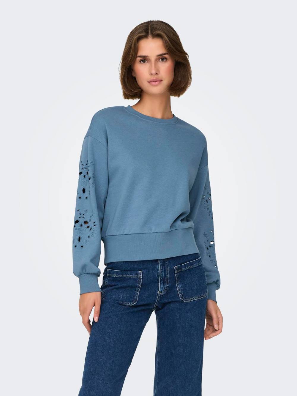 ONLY Sweatshirt 'ONLWinnie' In Blue