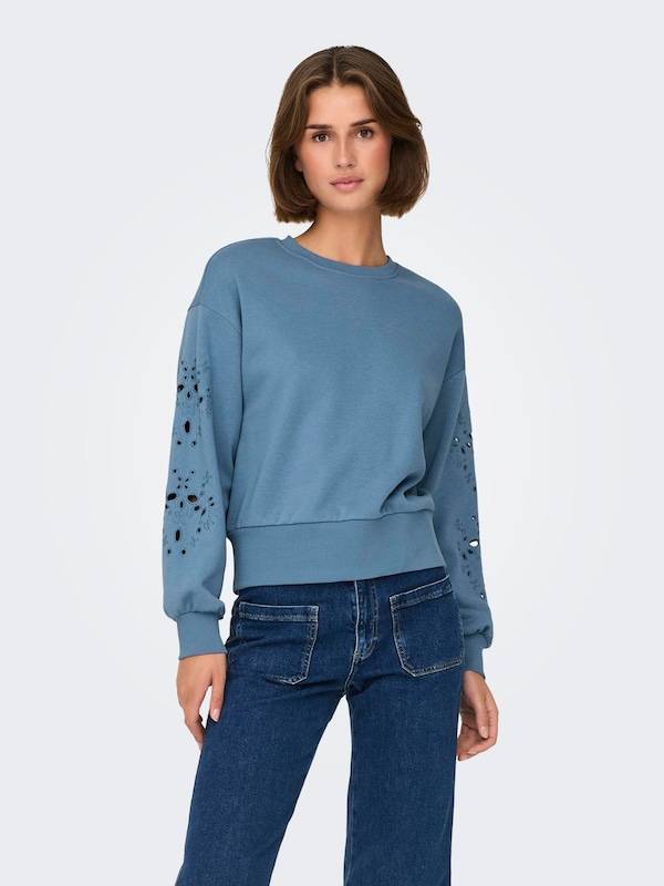 ONLY Sweatshirt 'ONLWinnie' in Blue