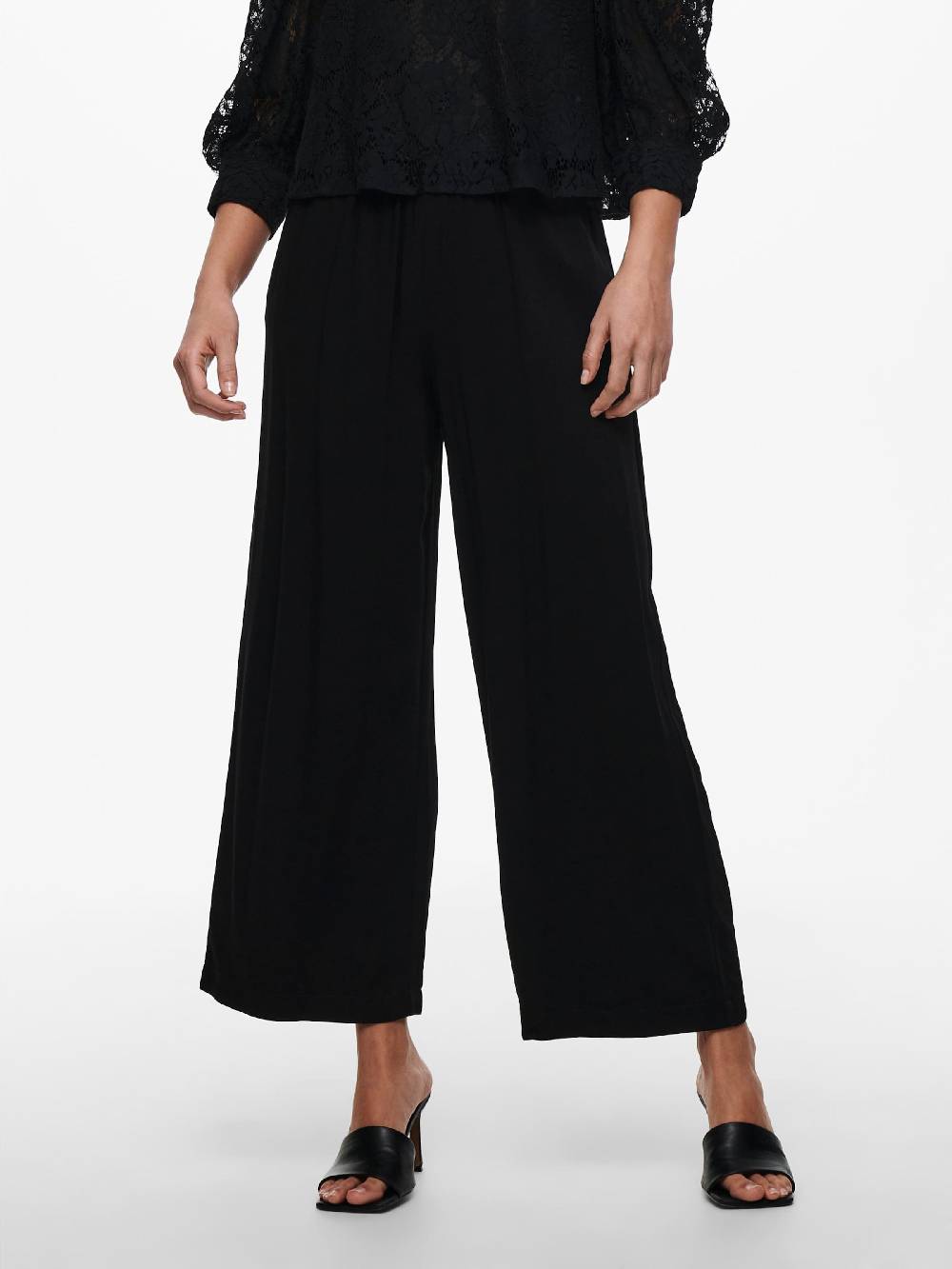 ONLY Wide Leg Pants 'Caly' In Black