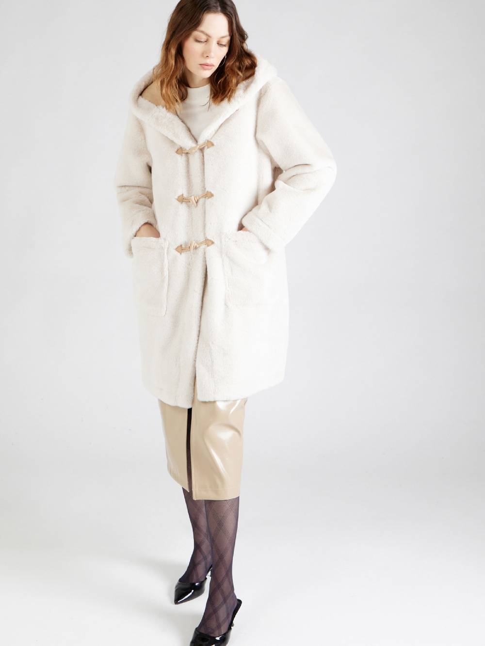 ONLY Winter Coat 'MAJA' In Light Grey