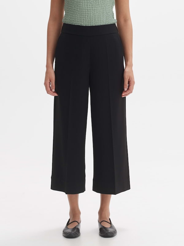 OPUS Loose fit Pleated Pants 'Medawi' in Black