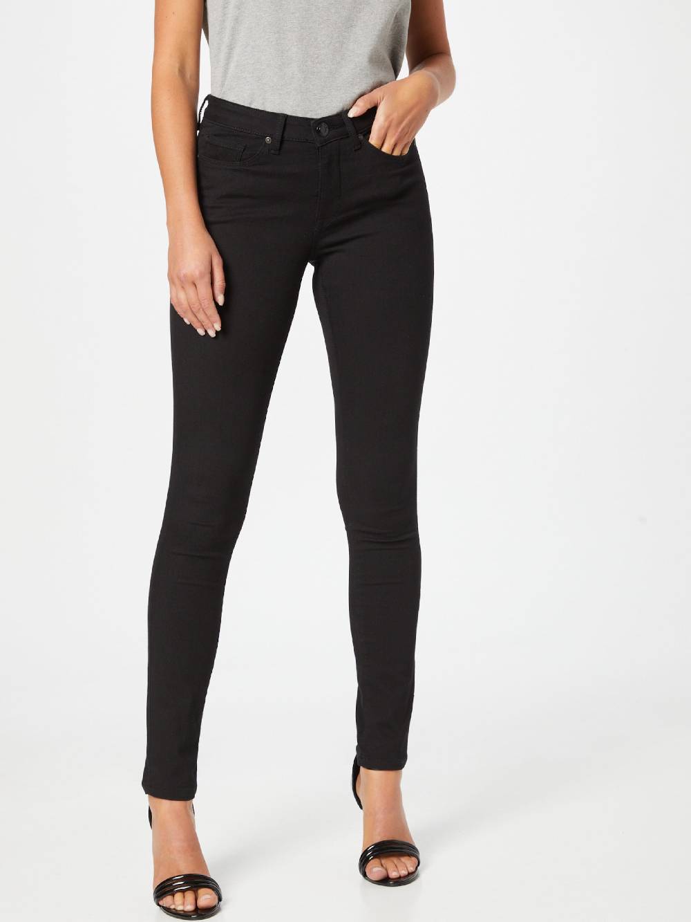 OPUS Skinny Jeans 'Elma' In Black Denim