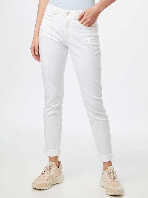 OPUS Slim fit Jeans 'Elma' in White Denim