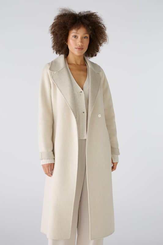 OUI Between-Seasons Coat in Taupe