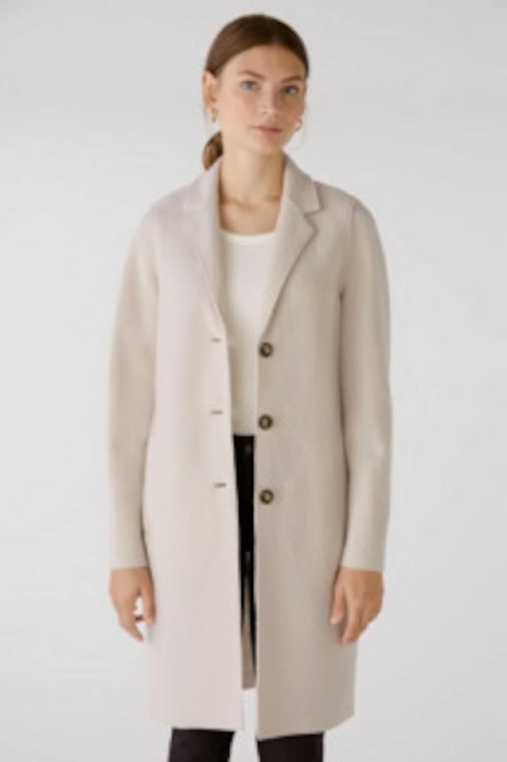 OUI Between-Seasons Coat 'Mayson' In Stone