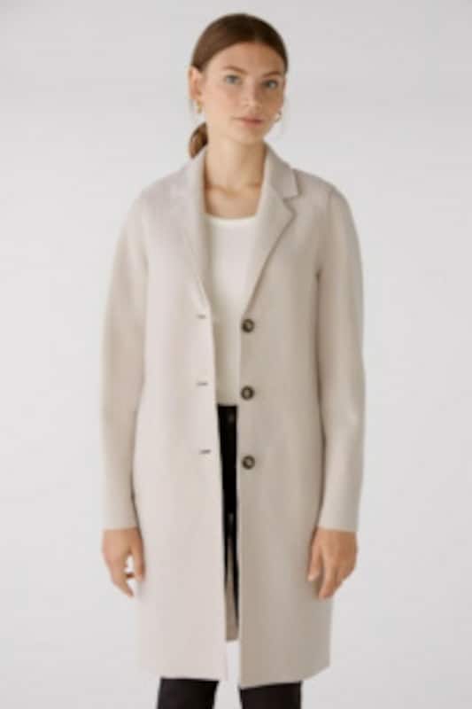 OUI Between-Seasons Coat 'Mayson' in Stone