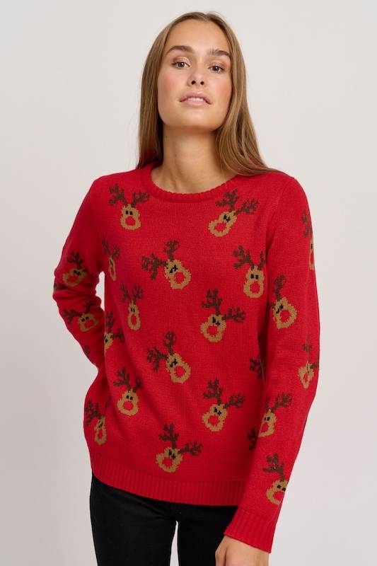 Oxmo Sweater 'Christel' in Red
