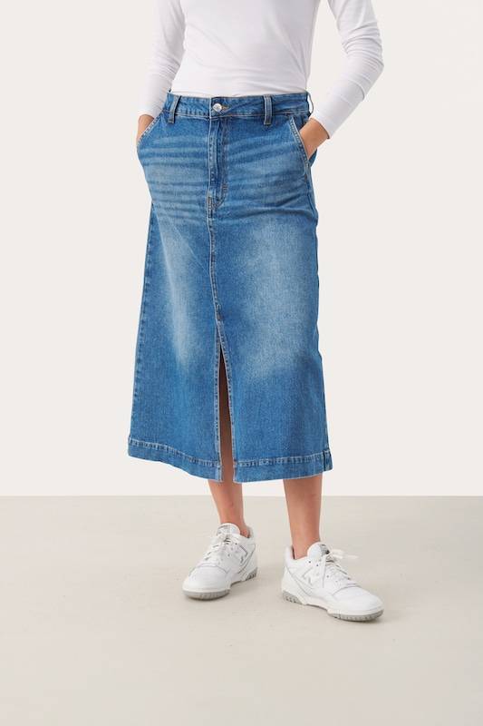 Part Two Skirt 'Calia' in Blue Denim
