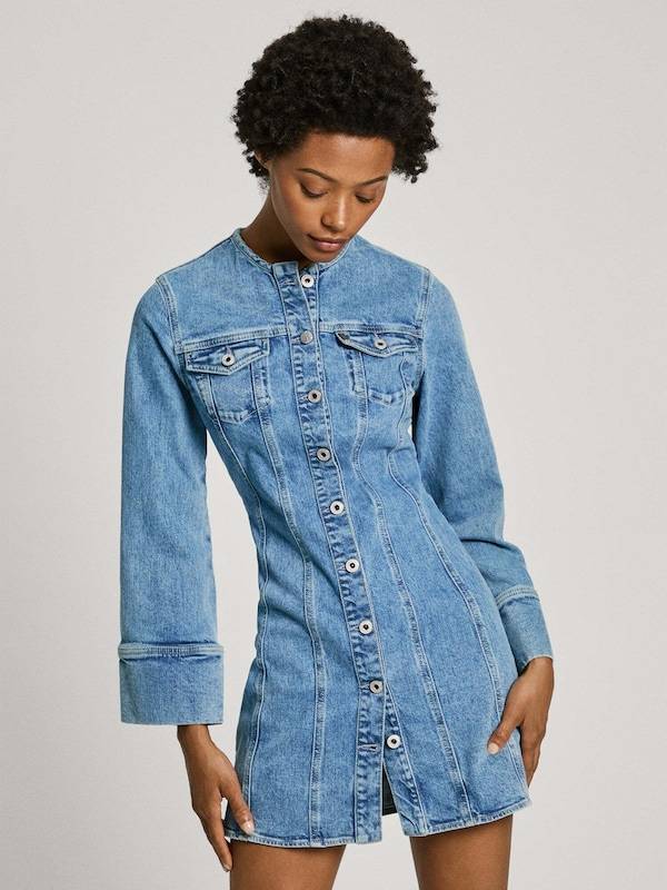 Pepe Jeans Dress ' ELLA ' in Blue Denim