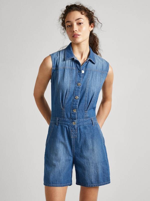Pepe Jeans Jumpsuit 'JESS' in Blue Denim
