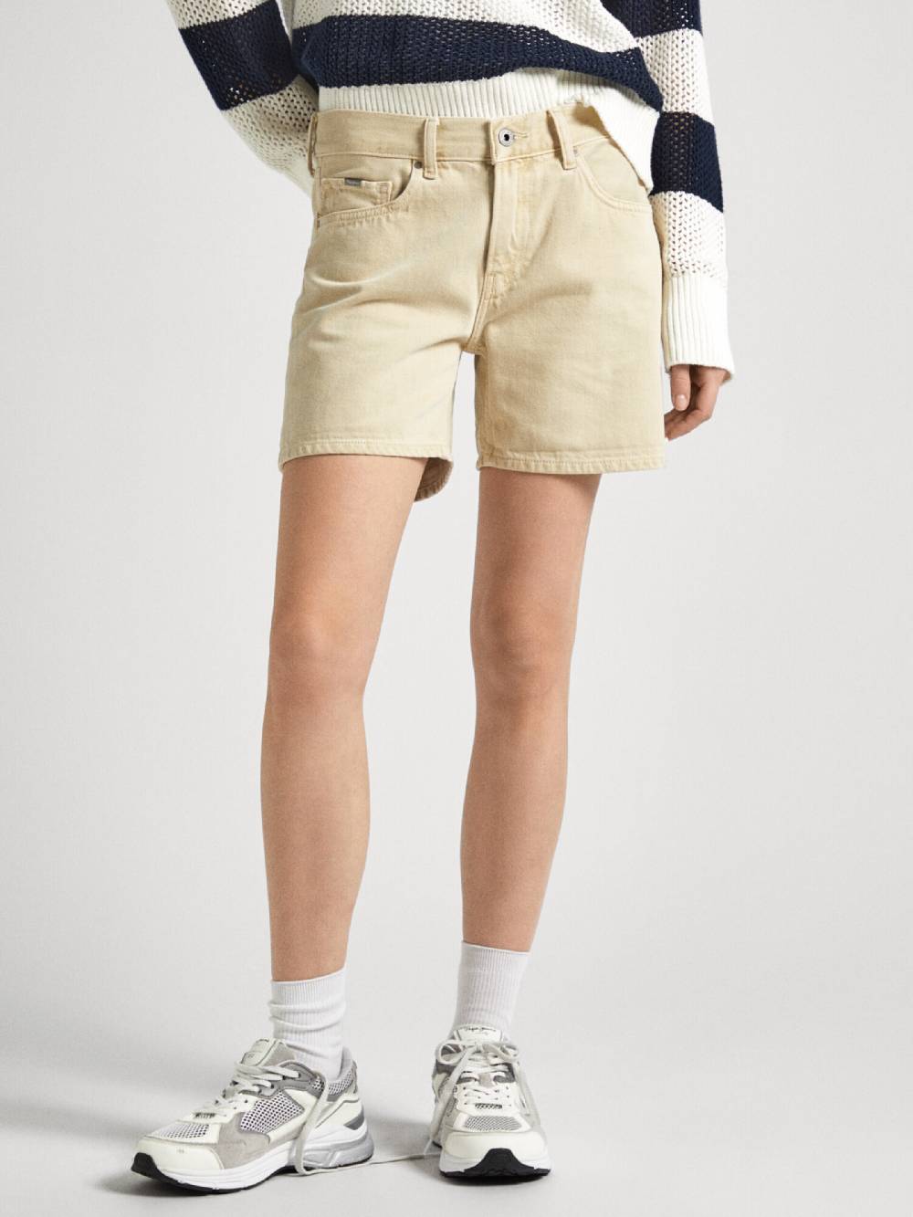 Pepe Jeans Regular Pants In Beige