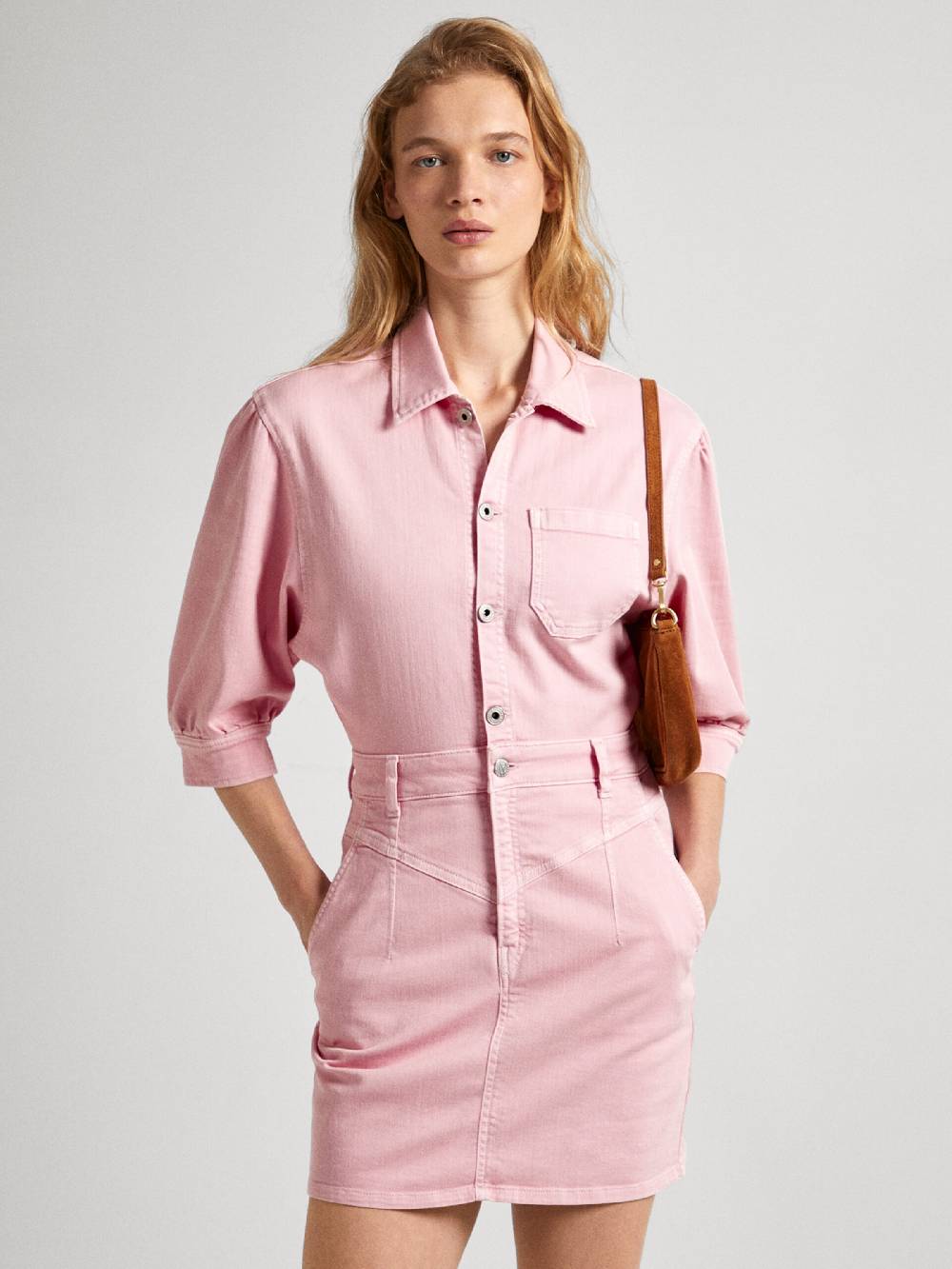 Pepe Jeans Shirt Dress 'Gracie' In Pink