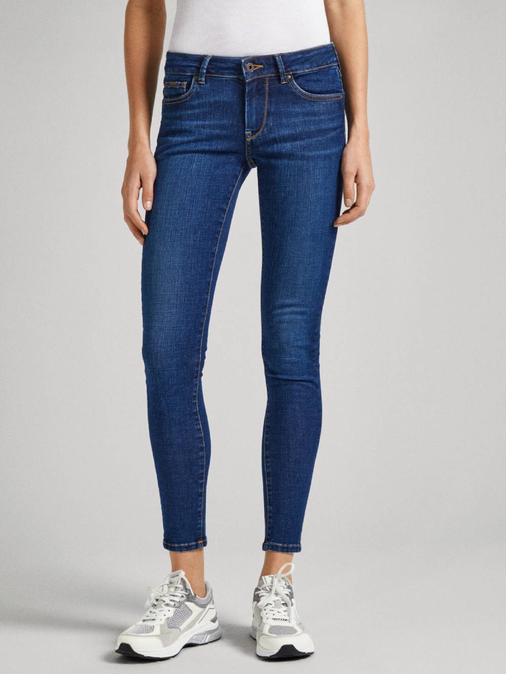 Pepe Jeans Skinny Jeans In Dark Blue