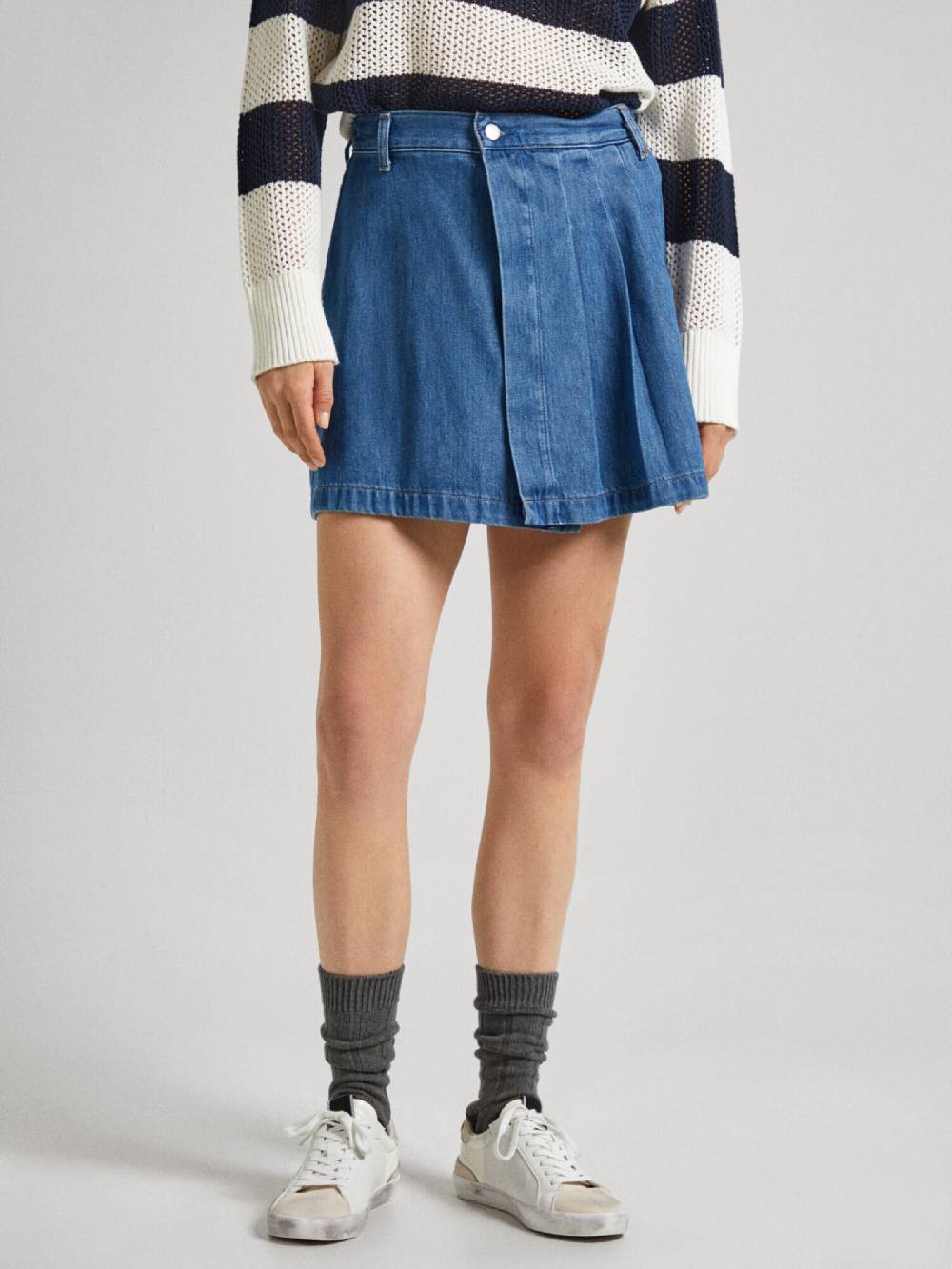 Pepe Jeans Skirt In Blue Denim